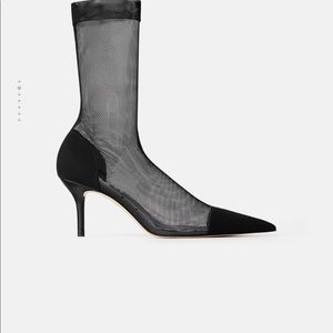 Zara heeled socked style boots